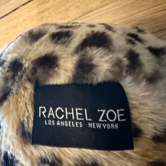 Rachel Zoe Faux Fur Leopard/Cheetah Bolster Pillow, 9"x23", Polyester, Brand New - Picture 2 of 5